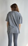 Kadın Yuvarlak Yaka Baskı Detaylı Kısa Kollu Oversize Gri Tişört -T-shirt-Tf The Fancy For You-9681-3-Kadın Yuvarlak Yaka Baskı Detaylı Kısa Kollu Oversize Gri Tişört 