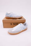 Dijital Baskı Unisex Beyaz-Mavi Sneaker Ayakkabı