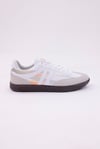 Dijital Baskı Kadın Beyaz-Oranj Sneaker Ayakkabı