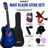 Banupo Blue Klasik Gitar Bundle Seti (Gitar + Kılıf + Akort Aleti + Gitar Standı + Askı)