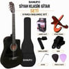 Banupo MG1BK Black Klasik Gitar Başlangıç Seti (Gitar + Kılıf + Akort Aleti + Gitar Standı + Askı)
