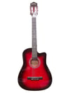 Banupo Red Black Klasik Gitar Bundle Seti (Gitar + Kılıf + Akort Aleti + Gitar Standı + Askı)