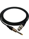 Clam CL-CJXLRD 6,3 mm Mono / XLR Dişi 10 Metre Enstrüman Kablosu
