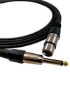 Clam CL-CJXLRD 6,3 mm Mono / XLR Dişi 3 Metre Enstrüman Kablosu