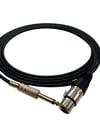 Clam CL-SJXLRD 6,3 mm Mono / XLR Dişi 5 Metre Enstrüman Kablosu