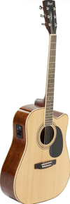 Cort AD880CENATW Elektro Akustik Gitar Çantalı Naturel Ladin Kapak