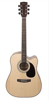 Cort AD880CENSW Elektro Akustik Gitar Çantalı Naturel Satin Ladin Kapak