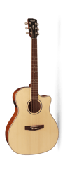Cort GAFFNAT Elektro Akustik Gitar Grand Auditorium Kasa Naturel