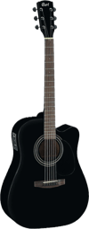 Cort MR700FBKS Elektro Akustik Gitar Siyah Satin Fishman EQ