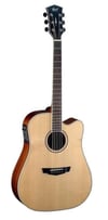 Cort PW360M-NS Elektro Akustik Cutaway Gitar Çantalı Parkwood Serisi Fishman EQ