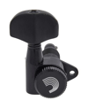 D'Addario PWAT332L Auto-Trim Kilitli Akort Burgusu (3+3, Siyah)