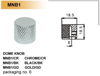 Dr. Parts MNB1CR Metal Kubbeli Potans Düğmesi (Krom)