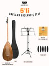 RHN Kısa Sap Öğrenci Bağlama (OBGL09) Başlangıç Seti (Bağlama + Nota Sehpası + Kılıf + Tezene + Yedek Tel)
