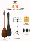 RHN Kısa Sap Öğrenci Bağlama (OBGL13) Bundle Seti (Bağlama + Nota Sehpası + Kılıf + Tezene + Yedek Tel)