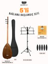 RHN Kısa Sap Öğrenci Bağlama (OBGL14) Bundle Seti (Bağlama + Nota Sehpası + Kılıf + Tezene + Yedek Tel)