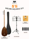 RHN Kısa Sap Öğrenci Bağlama (OBGL17) Bundle Seti (Bağlama + Nota Sehpası + Kılıf + Tezene + Yedek Tel)