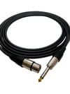 Rhn R-CJXLRD10 6,3 mm Mono/XLR Dişi 10 Metre Enstrüman Kablosu