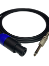 RHN SPJK01 Speakon–6,3 mm Mono Jak 1 Metre Pasif Hoparlör ve Amfi Kablosu