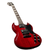 Soloking SG61 Elektro Gitar Transparent Red Cherry (Gigbag Dahil)