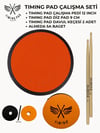 Timing Pad Çalışma Seti (Çalışma Pedi 12 Inch + Diz Pedi 9 cm + Davul Keçesi 2 Adet + Baget)