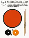 Timing Pad Çalışma Seti (Çalışma Pedi 12 Inch + Davul Keçesi 2 Adet + Baget)
