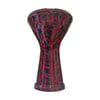 VD Darbuka Çatlak Kırmızı 22 cm 8 Vidalı Alüminyum