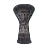VD Darbuka Desenli Siyah 22 cm 8 Vidalı Alüminyum