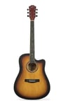 Zoppran ACZP100SB Akustik Gitar Başlangıç Seti (Akustik Gitar + Yedek Tel + Kapo + Tuner + Pena + Kılıf) 