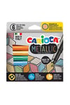 Carioca Jumbo Metalik Keçeli Kalem 6'lı