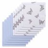 Deux Lapins Iconique Lapin & Endless Blue 10`lu Müslin Ağız bezi paketi