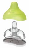Kiinde Active-Latch™ Biberon Başlığı ve Koruyucu Kapağı Orta Akış (2 Adet)