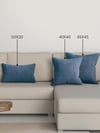 Home Daily Series Derin Mavi Rengi Kırlent Yastık Kılıfı