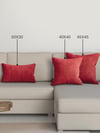 Home Daily Series Kırmızı Kırlent Yastık Kılıfı