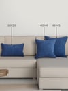 Home Daily Series Safir Rengi Kırlent Yastık Kılıfı