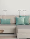 Home Daily Series Sis Mavisi Rengi Kırlent Yastık Kılıfı