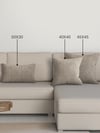 Home Daily Series Taş Rengi Kırlent Yastık Kılıfı