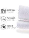 Kadife Dokulu Beyaz Renk Daily Series Runner 40 X 140