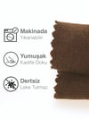 Kadife Dokulu Kahverengi Daily Series Runner 40 X 140