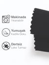Kadife Dokulu Siyah Renk Daily Series Runner 40 X 140