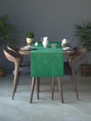 Kadife Dokulu Zümrüt Yeşili Rengi Daily Series Runner 40 X 140
