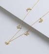 Çoklu Taşlı Kelebek Kolye - 925 Ayar Gümüş