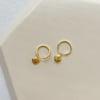 Minimal Deniz Kabuğu Küpe  - Tek - 925 Ayar Gümüş
