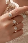 Oval Tek Taş Yüzük - 925 Ayar Gümüş 