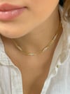 Taşlı Choker Kolye - 925 Ayar Gümüş