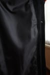 1980'ler Desenli Nubuk Panel Detaylı Vintage Maxi Deri Palto