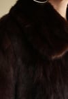 1980s Custom Made Dark Brown Orjinal Mink Real Fur