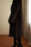 1980s Custom Made Dark Brown Orjinal Mink Real Fur