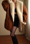 1980s Italian %100 Orjinal Sherling Vintage Nappa Kaban