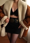 1980s Italian %100 Orjinal Sherling Vintage Nappa Kaban