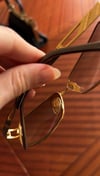 1990s Gold Çerçeve Titanyum 18k Altın Kaplama Koleksiyonluk Gözlük